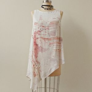 WHBM Asymmetrical Tunic Top